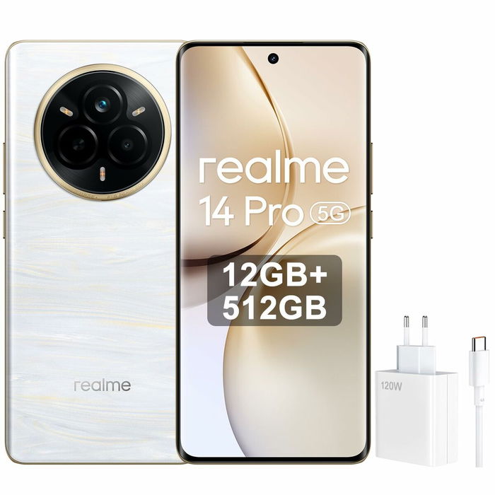 Smartphone Realme 14 Pro 5G 6,77" Octa Core 12 GB RAM 512 GB Blanco