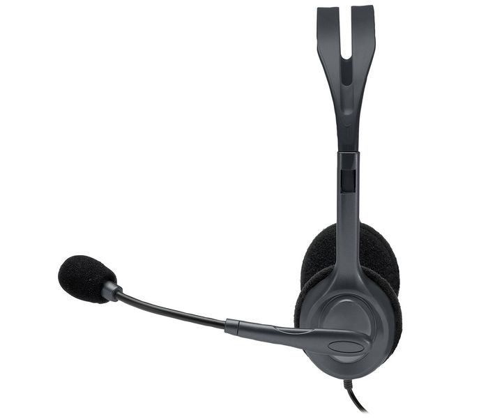 Logitech Auriculares Estéreo H111 con Micrófono Boom Rotatorio y Sonido Estéreo para Uso Diario