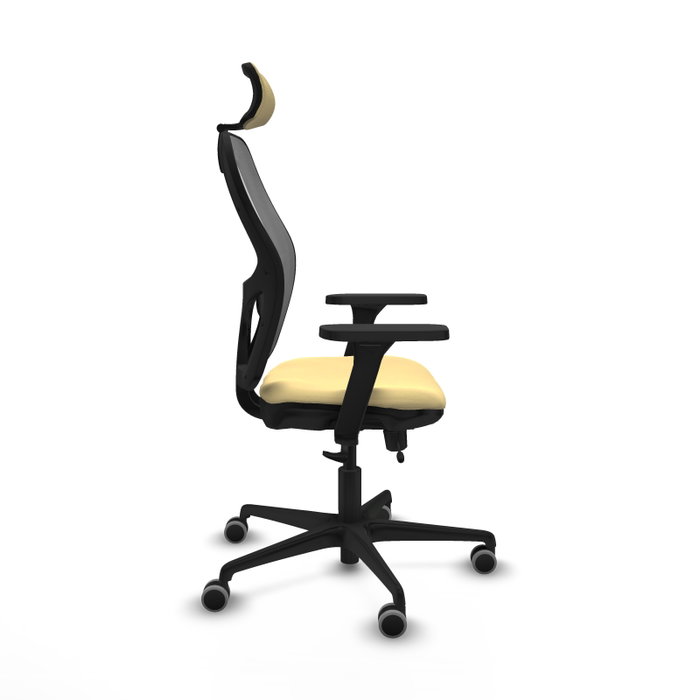 PIQUERAS Y CRESPO Silla de oficina Jorquera Sincro/Traslack Crema y Gris