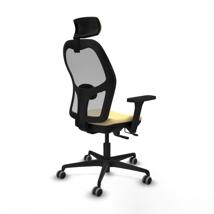 PIQUERAS Y CRESPO Silla de oficina Jorquera Sincro/Traslack Crema y Gris