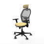 PIQUERAS Y CRESPO Silla de oficina Jorquera Sincro/Traslack Crema y Gris