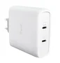 Trust Cargador de Pared Maxo 100W 2xUSB-C Blanco con Cable USB-C de 2m