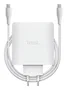 Trust Cargador de Pared Maxo 100W 2xUSB-C Blanco con Cable USB-C de 2m