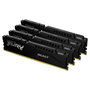 Kingston FURY Beast 64GB DDR5 RAM Kit (4x16GB, 6000MT/s, CL40, 288-pin DIMM, Negro) - Memoria XMP 3.0