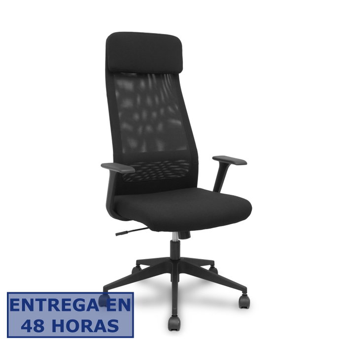 Piqueras y Crespo Pro536 Silla de Oficina Basculante Negra