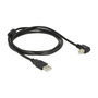 DeLOCK Cable USB 2.0 A a USB 2.0 B Angular 1,5 m Negro