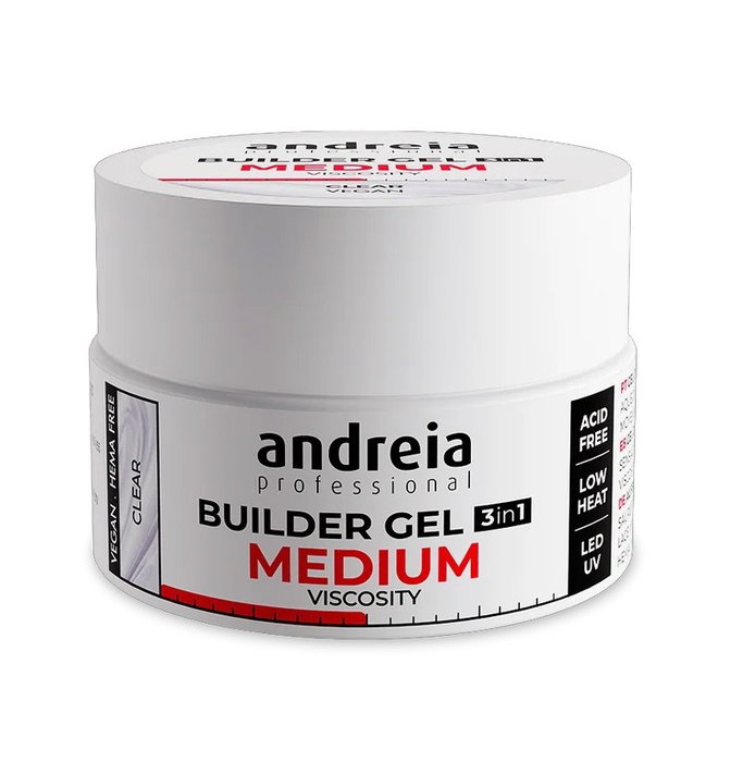 Andreia Builder Gel Medium Viscosity Clear 200g Andreia Builder Gel Medium Viscosity Clear 200g