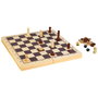 DEQUBE Juego 3 en 1: Ajedrez, Damas y Backgammon