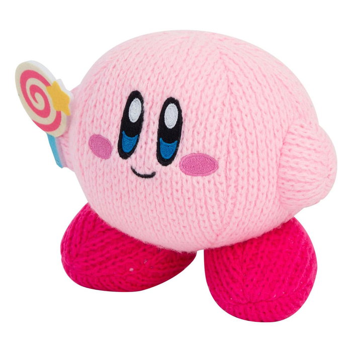 Kirby Peluche Nuiguru-Knit Kirby with Invincible Candy Wand