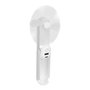 EDM Ventilador de Mano Plegable con Linterna, Powerbank, Soporte para Smartphone, Cargable USB-C, 3 Velocidades, Color Surtido
