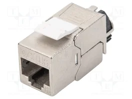 DIGITUS Módulo Keystone Cat 6a RJ45 Apantallado Plata DN-93617