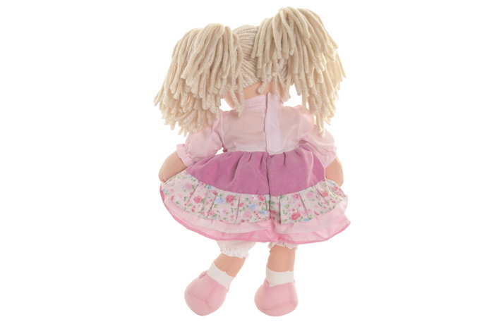 DKD Home Decor Muñeca de Flores Rosa y Blanco DKD Home Decor Muñeca de Flores Rosa y Blanco