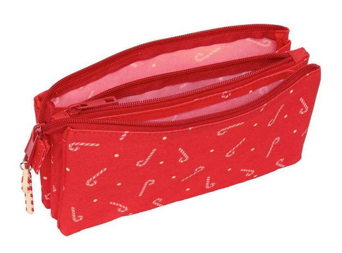 Safta Portatodo Triple Caramelos Merry Xmas 22x12x3cm