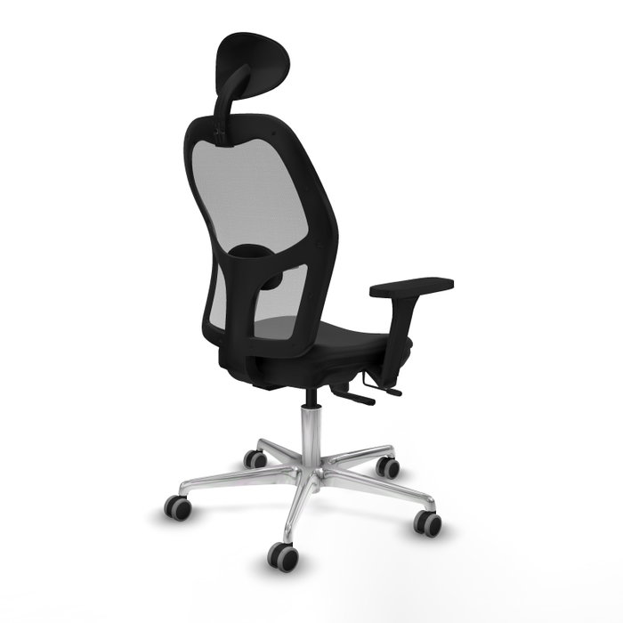 PIQUERAS Y CRESPO Silla de oficina Jorquera con mecanismo Sincro/Traslack, Negro y Gris