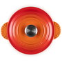 Le Creuset 41110180900460 Cocotte redonda de hierro fundido esmaltado, 2 Litros (18 cm), Vulkanfarben (Rojo), apta para inducción, horno y lavavajillas, Francia