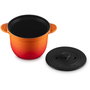 Le Creuset 41110180900460 Cocotte redonda de hierro fundido esmaltado, 2 Litros (18 cm), Vulkanfarben (Rojo), apta para inducción, horno y lavavajillas, Francia