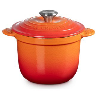 Le Creuset 41110180900460 Cocotte redonda de hierro fundido esmaltado, 2 Litros (18 cm), Vulkanfarben (Rojo), apta para inducción, horno y lavavajillas, Francia Le Creuset 41110180900460 Cocotte redonda de hierro fundido esmaltado, 2 Litros (18 cm), Vulkanfarben (Rojo), apta para inducción, horno y lavavajillas, Francia
