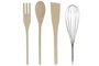 DKD Home Decor Bote de Utensilios Set 5 Piezas Tartan Negro