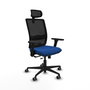 PIQUERAS Y CRESPO Silla de oficina Haches con mecanismo Sincro/Traslack Azul y Negro