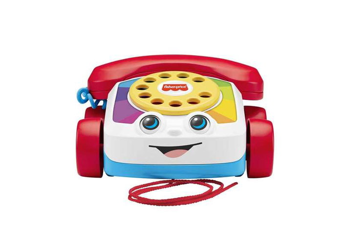 Fisher Price Teléfono Carita Divertida Juguete para Arrastre Niños 18 Meses