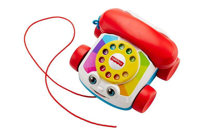 Fisher Price Teléfono Carita Divertida Juguete para Arrastre Niños 18 Meses