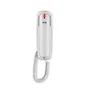 SPC Original Lite 2 Teléfono Fijo Analógico Blanco - Diseño Minimalista, Teclas Ocultas, 10 Memorias, Función Rellamada, Indicador Luminoso, para Sobremesa o Pared