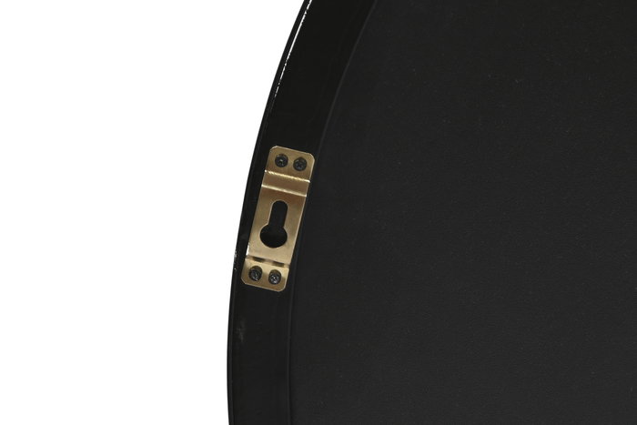 DKD Home Decor Espejo Moderno Negro 90 x 90 x 5 cm