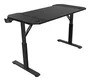 Mars Gaming MGD-ERGO120 Mesa Gaming Negra 120x60cm con Altura Ajustable 3 Posiciones, Alfombrilla XXL, Soportes para Auriculares y Gestión de Cables