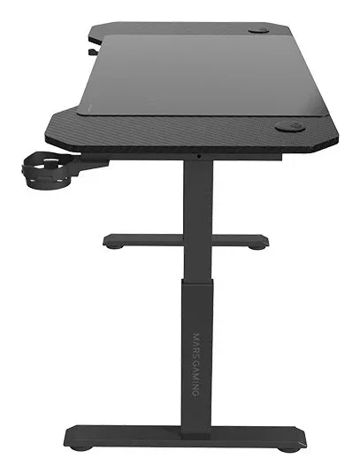 Mars Gaming MGD-ERGO120 Mesa Gaming Negra 120x60cm con Altura Ajustable 3 Posiciones, Alfombrilla XXL, Soportes para Auriculares y Gestión de Cables Mars Gaming MGD-ERGO120 Mesa Gaming Negra 120x60cm con Altura Ajustable 3 Posiciones, Alfombrilla XXL, Soportes para Auriculares y Gestión de Cables