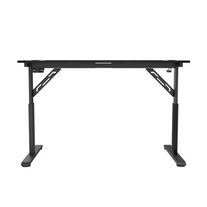 Mars Gaming Escritorio Gaming MGDERGO120 Ergo Ajustable en Altura, 120x60 cm, con Alfombrilla XXL y Soporte para Auriculares, Color Fibra de Carbono