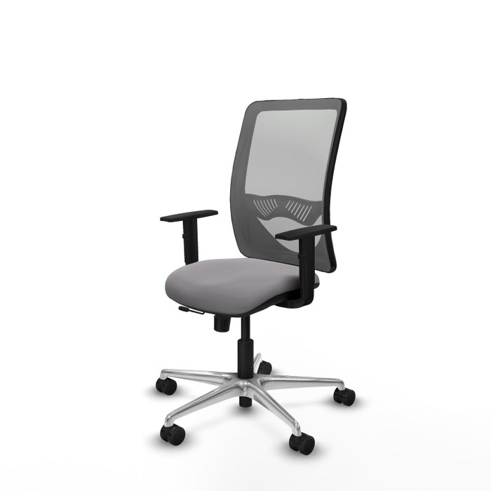PIQUERAS Y CRESPO Silla de oficina Zulema Gris con mecanismo Sincro/Traslack