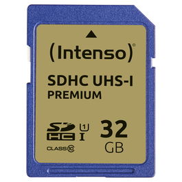 Intenso Tarjeta SDHC Premium 32GB 45MB/s 3421480 Clase 10 UHS-I