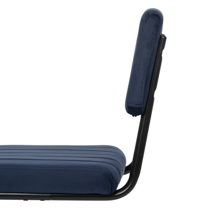 Taburete Azul Tejido-Metal Contract 44 X 50 X 115 cm (Set de 2)