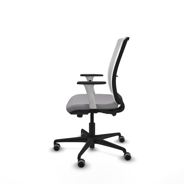PIQUERAS Y CRESPO Silla de oficina Haches Gris y Blanco con mecanismo Sincro/Traslack PIQUERAS Y CRESPO Silla de oficina Haches Gris y Blanco con mecanismo Sincro/Traslack