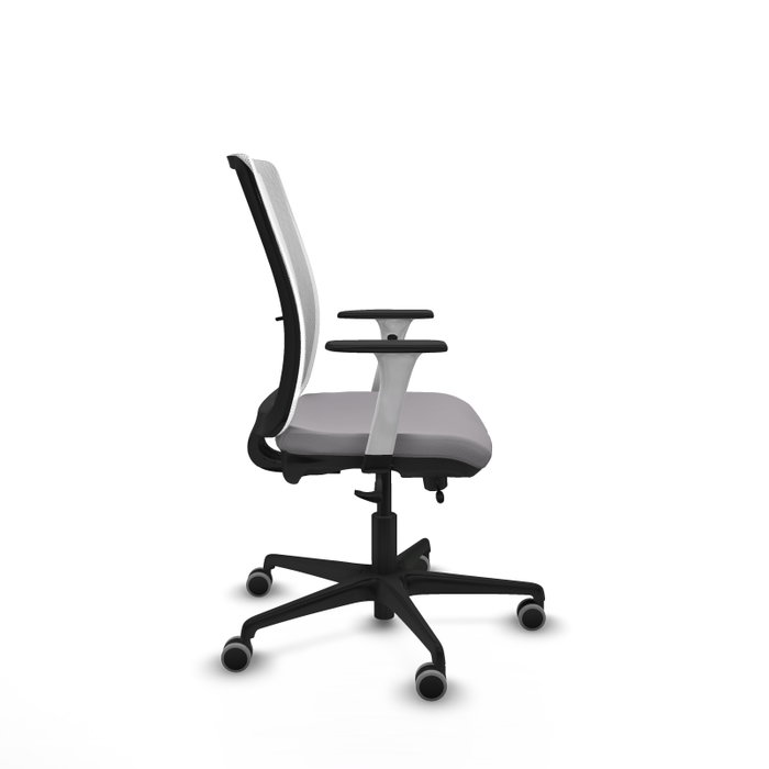 PIQUERAS Y CRESPO Silla de oficina Haches Gris y Blanco con mecanismo Sincro/Traslack PIQUERAS Y CRESPO Silla de oficina Haches Gris y Blanco con mecanismo Sincro/Traslack