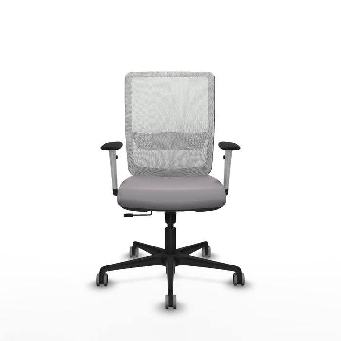 PIQUERAS Y CRESPO Silla de oficina Haches Gris y Blanco con mecanismo Sincro/Traslack PIQUERAS Y CRESPO Silla de oficina Haches Gris y Blanco con mecanismo Sincro/Traslack