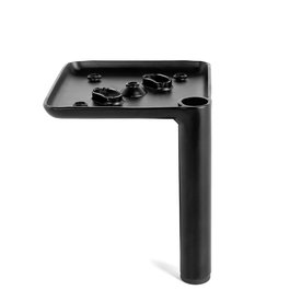 Q&Q Pata Metálica Modelo Troya para Sofá y Muebles, Negro Mate, Alturas 120/180/250 mm