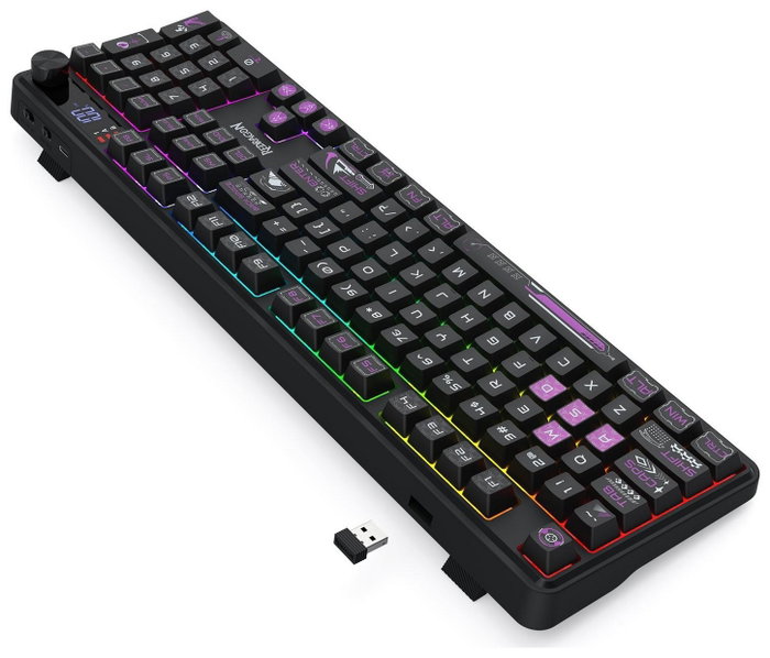 Redragon Volcano K526BP-PRO Teclado Gaming de Membrana RGB Negro Redragon Volcano K526BP-PRO Teclado Gaming de Membrana RGB Negro