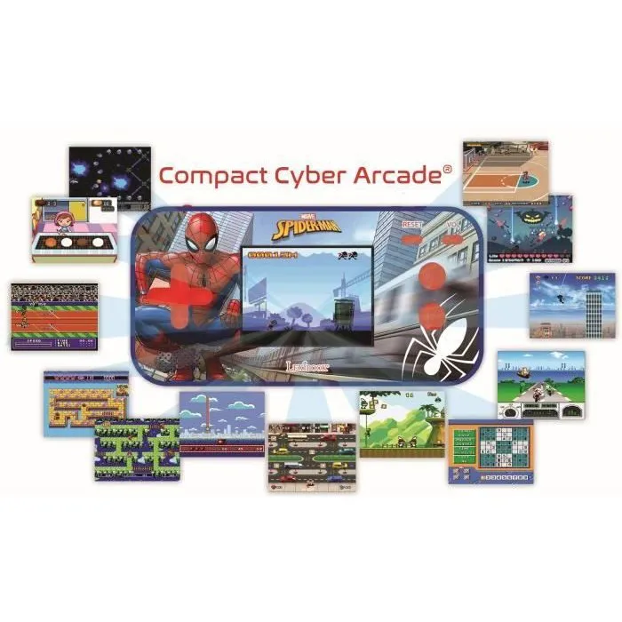Lexibook Spider-Man Consola de Juegos Portátil Compact Cyber Arcade - 150 Juegos