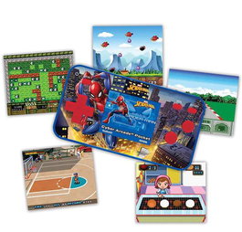 Lexibook Consola de Bolsillo Spiderman Pantalla 1.8'' con 150 Juegos Incluidos y 10 con Spiderman