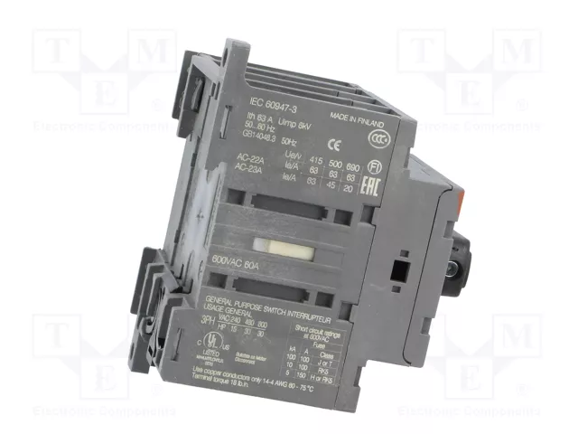 ABB Interruptor de aislamiento OT 4 polos 63A