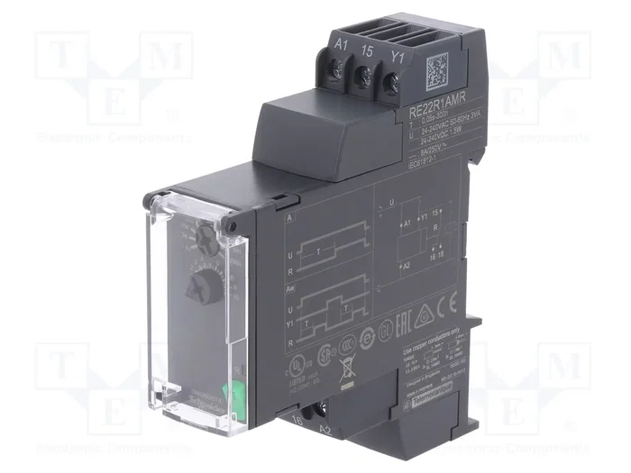 SCHNEIDER ELECTRIC Zelio Time RE22R1AMR Relé de tiempo 24-240V AC/DC SCHNEIDER ELECTRIC Zelio Time RE22R1AMR Relé de tiempo 24-240V AC/DC