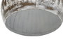 DKD Home Decor Pantalla Metal 60x60x60 Decapé Gris Claro Techo