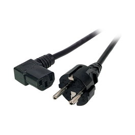 EFB Elektronik EK534.3 Cable de Alimentación CEE7/4 a C13 90°, Negro, 3 m
