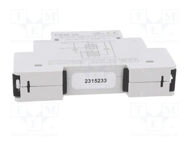 ZAMEL PBM-06 Relé de instalación biestable por impulsos SPDT x2 16A
