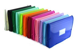 Clasificador Acordeon Office Box Pp Colorline 335X240Mm 12 Dptos.Ribete Y Gomas