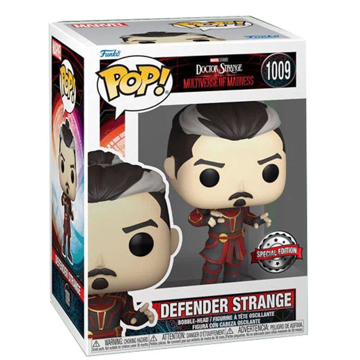 Funko Figura POP Doctor Strange Defender Strange Exclusive Vinilo 9cm Caja Regalo