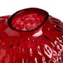 Ixia Jarrón Fresa Rojo Cristal Decoración 16 x 16 x 17 cm