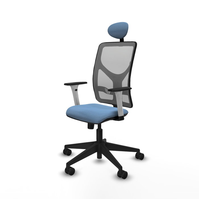 PIQUERAS Y CRESPO Silla de oficina Motilla con mecanismo Sincro, Azul cielo y Gris PIQUERAS Y CRESPO Silla de oficina Motilla con mecanismo Sincro, Azul cielo y Gris