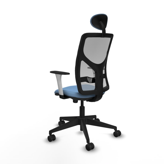 PIQUERAS Y CRESPO Silla de oficina Motilla con mecanismo Sincro, Azul cielo y Gris PIQUERAS Y CRESPO Silla de oficina Motilla con mecanismo Sincro, Azul cielo y Gris